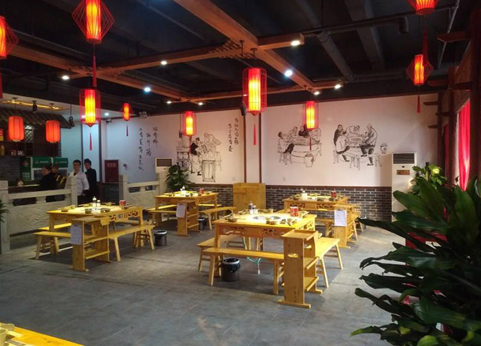 火锅店装修瓷砖