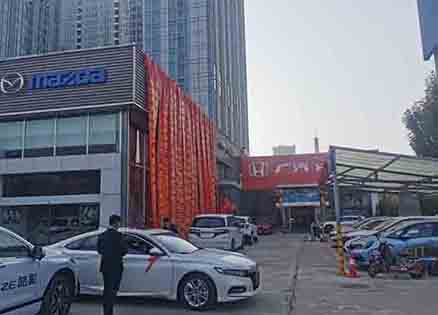 济南章丘东风本田施工现场